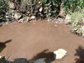 Natural water spring in need of protection