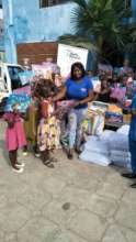 donated food, detergents and toys to orphanage