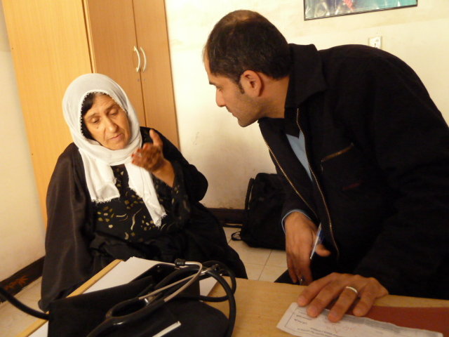 Aid Gas Attack Survivors in Halabja Kurdistan Iraq