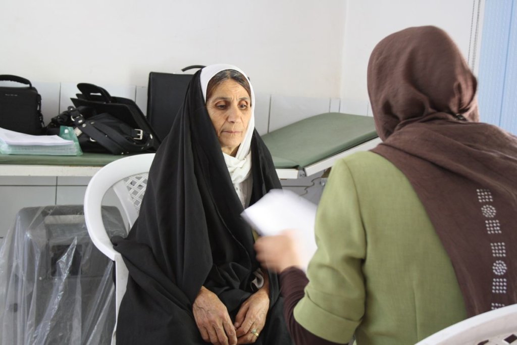 Aid Gas Attack Survivors in Halabja Kurdistan Iraq