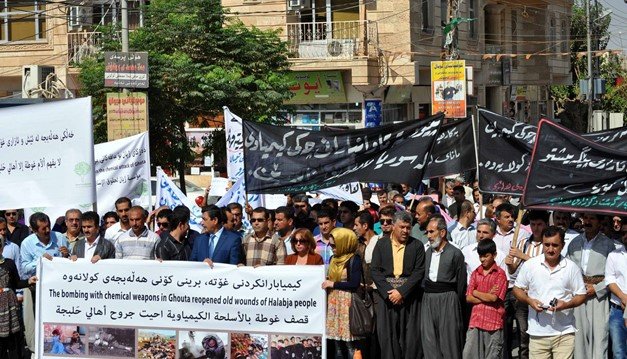 Aid Gas Attack Survivors in Halabja Kurdistan Iraq