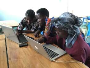 Joyce and fellow students