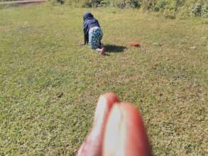 After telling me her story she rushes to get what