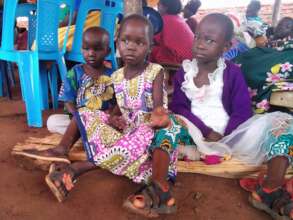 Benefiting children attending church service