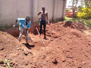Happy men at work