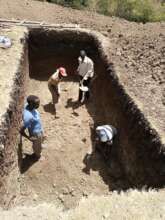 Kasheen Secondary Boys New Toilet pit being dug