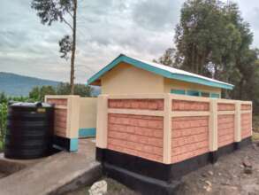 Boys school toilet block complete (July 2022)
