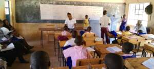 Students forming a Healthy Schools Club March 2024