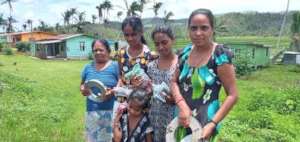 Remote Fiji village women thankful for supplies
