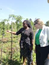 Naima explaining climate change ambassador program