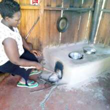 Stoves are hand built using bricks, mud & chimney