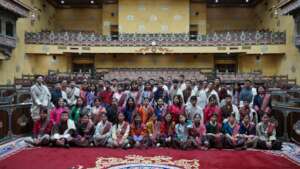 Participants visit the Parliament House