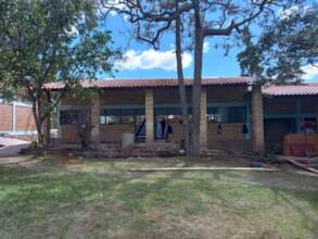 The school with its new roof