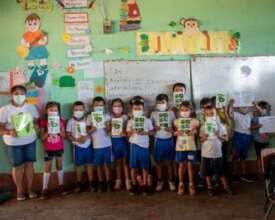 Kids participating in educational activities