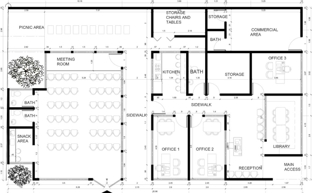 Original auditorium plan