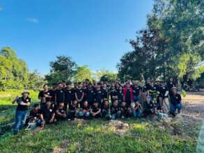 A tree planting event joining by youth diversion