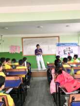 Sarathis conducting session among school students