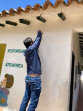 Donors names on Itinar School front door