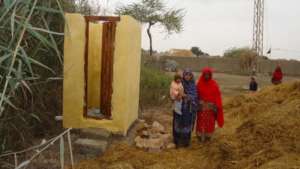 One toilet for one poor family in Pakistan