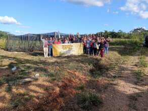 Students celebrating the new nursery