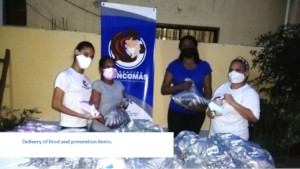 Delivery of food and prevention items.