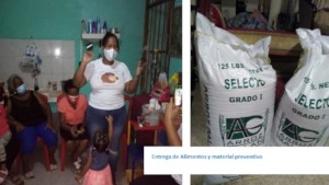 Delivery of food and prevention items.