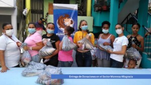 Delivery of donations from the "Aporta" project.