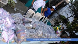 Delivery of donations from the "Aporta" project.