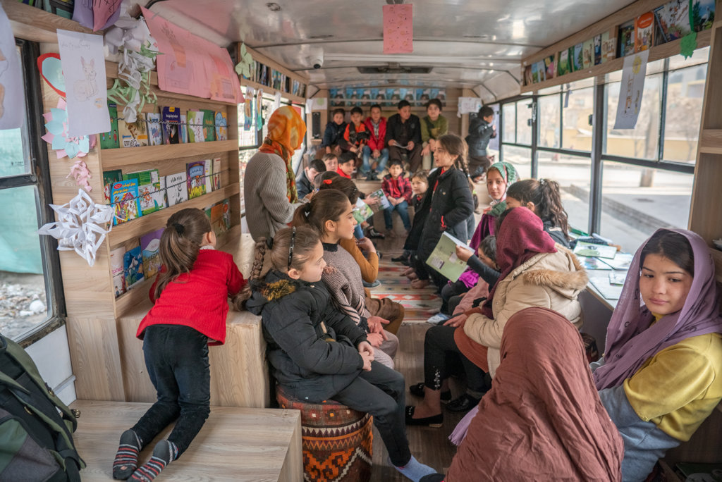 Support Mobile Libraries Reach Children of Kabul