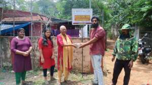 Harvested Honey handing over to Vanaja