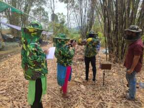 Hands-on Beekeeping Training in Action