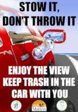 New poster to encourage no roadside littering