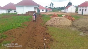 Digging out the footings by hand