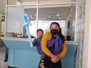 The boy and his mother
