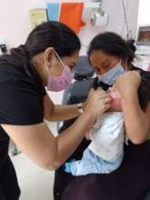 Baby boy in medical consultation