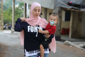 Young Woman and Child in Lebanon