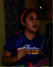 Recording radio drama "En tu barrio," at home