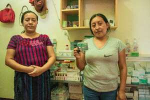 Artisan with her health card.