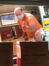 Receiving and distributing food kits