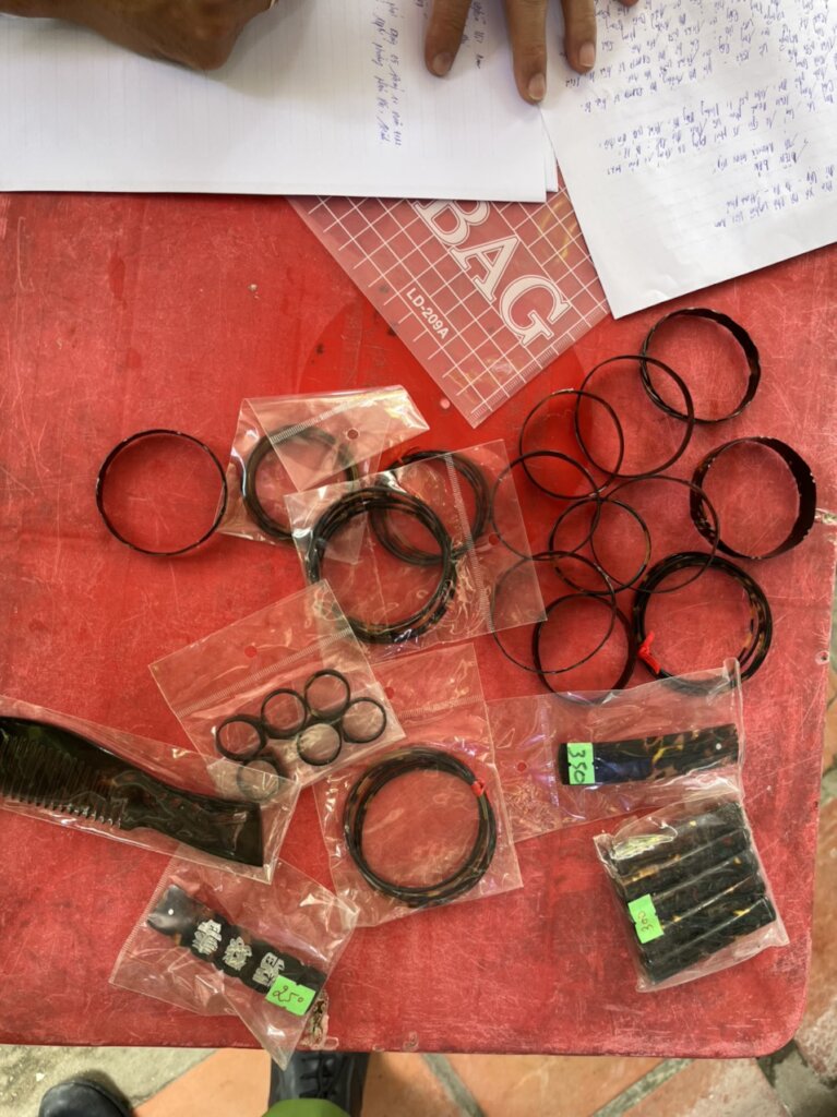 Sea turtle products confiscated from shop