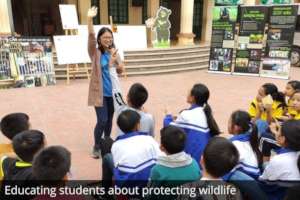 Educating school students in Vietnam