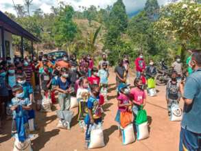 Monthly food distribution