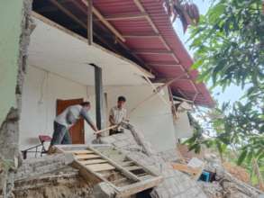 Damaged at Manikaji school due to the earthquake