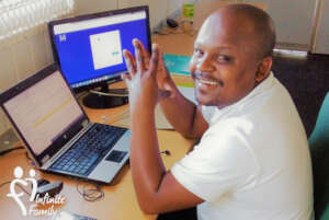 Zinzo Tebe Studying Online in Khayelitsha
