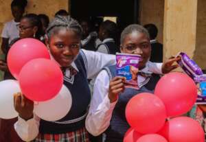 Girls positive expression after the event