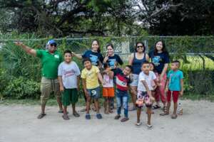 Our field technicians and kids in El Cuyo, Yucatan