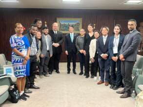 Group Photo with the Governor of Hiroshima