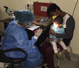 Clinics also host child eye health screenings.