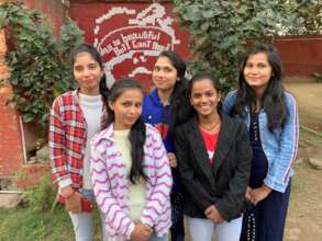 Five COP Trainees at a rural Vision Clinic