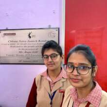 Two graduates of the COP Program at a Jiti clinic.